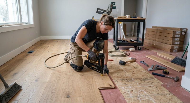 Hardwood Floor Installation in Mechanicsburg, OH