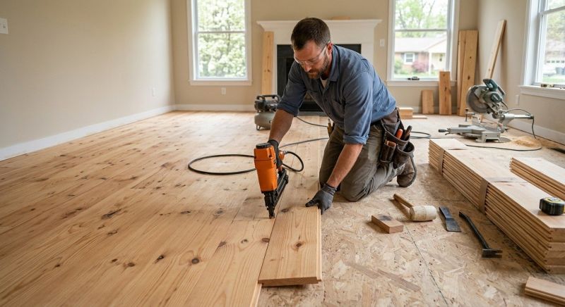 Maple Flooring Installation in Jamestown, OH