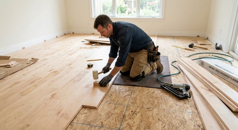 Maple Flooring Installation in Miami County, OH