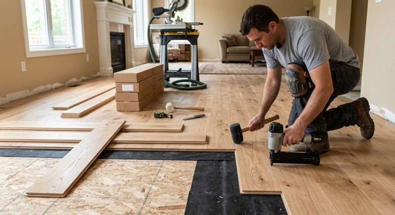 Oak Floor Installation in Springfield, OH
