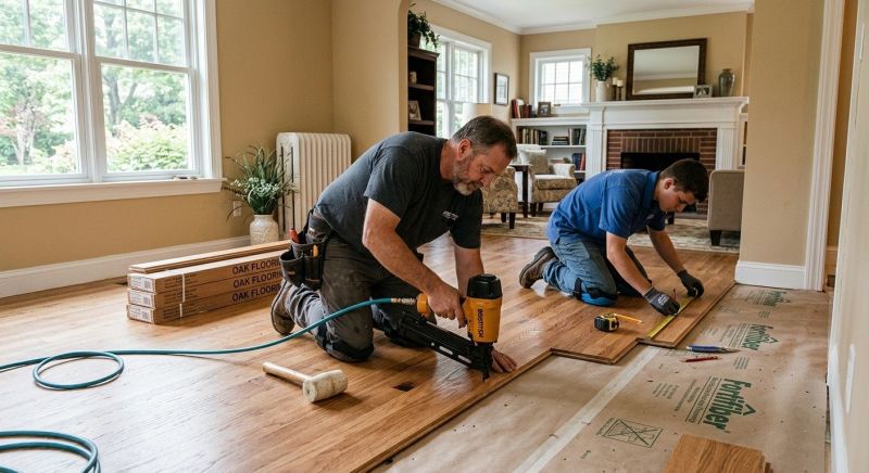 Oak Floor Installation in Medway, OH