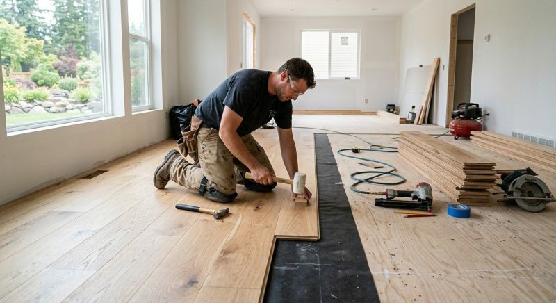 Oak Floor Installation in Troy, OH