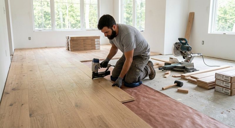 Oak Floor Installation in Urbana, OH