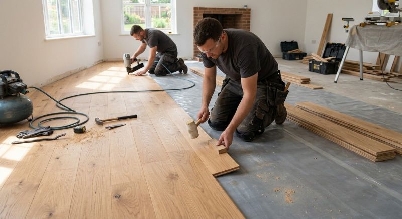 Oak Floor Installation in Vandalia, OH