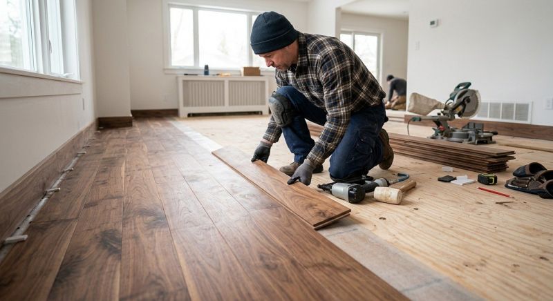 Walnut Flooring Installation in Springfield, OH