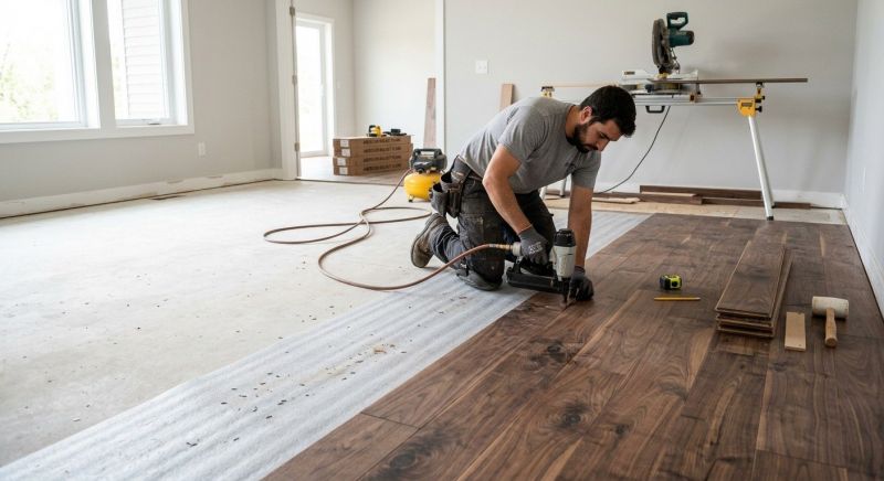 Walnut Flooring Installation in Springfield, OH