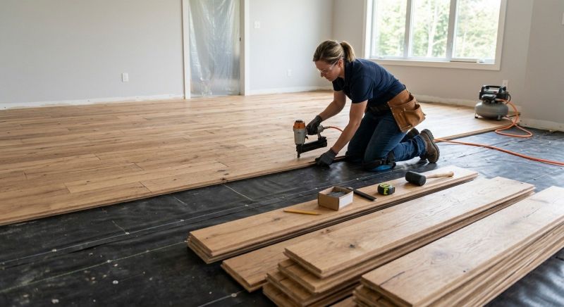 Wide Plank Floor Installation in Springfield, OH