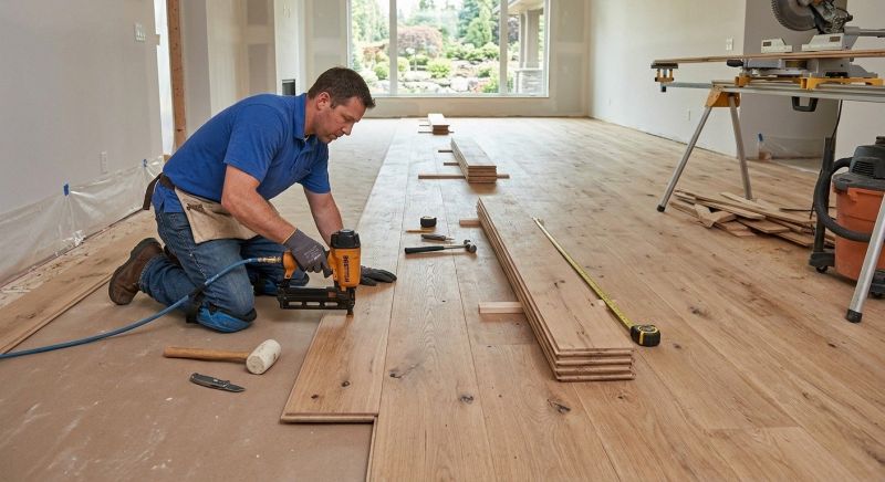 Wide Plank Floor Installation in Springfield, OH