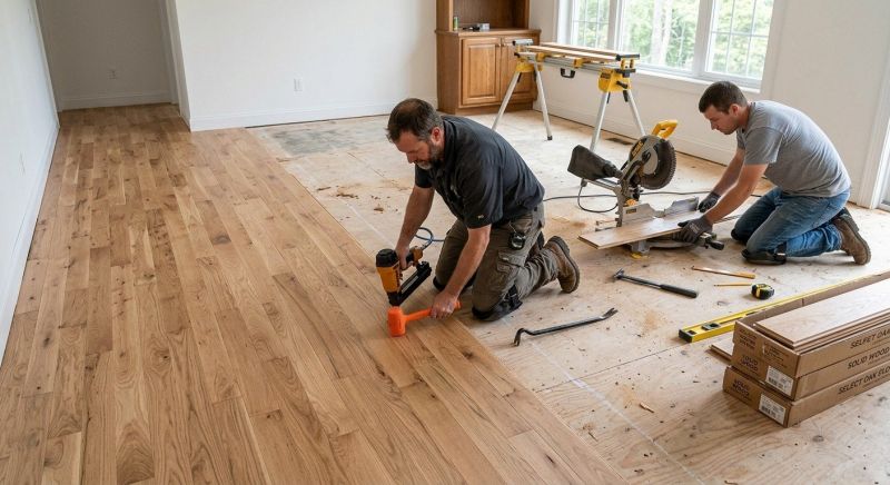 Wood Floor Replacement in South Vienna, OH